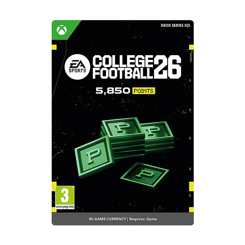Microsoft Xbox Series X S EA SPORTS™ College Football 26 5.850 Points para el juego *Juego no incluido Código descarga