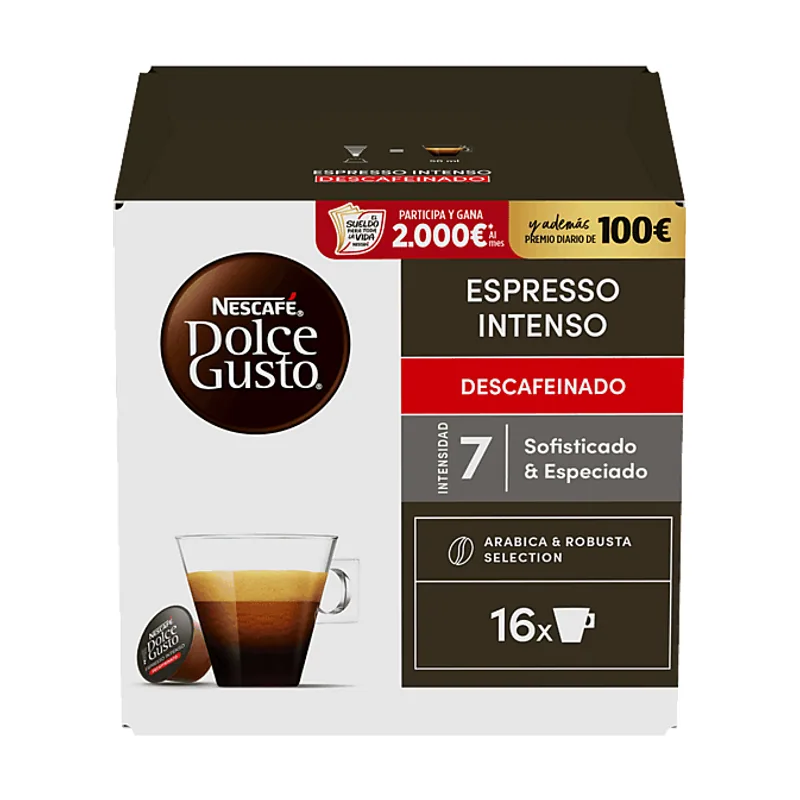 Dolce Gusto Cápsulas monodosis Espresso Intenso Decaffeinato