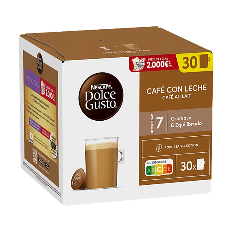 Dolce Gusto Cápsulas monodosis Nescafé Magnum Café Leche