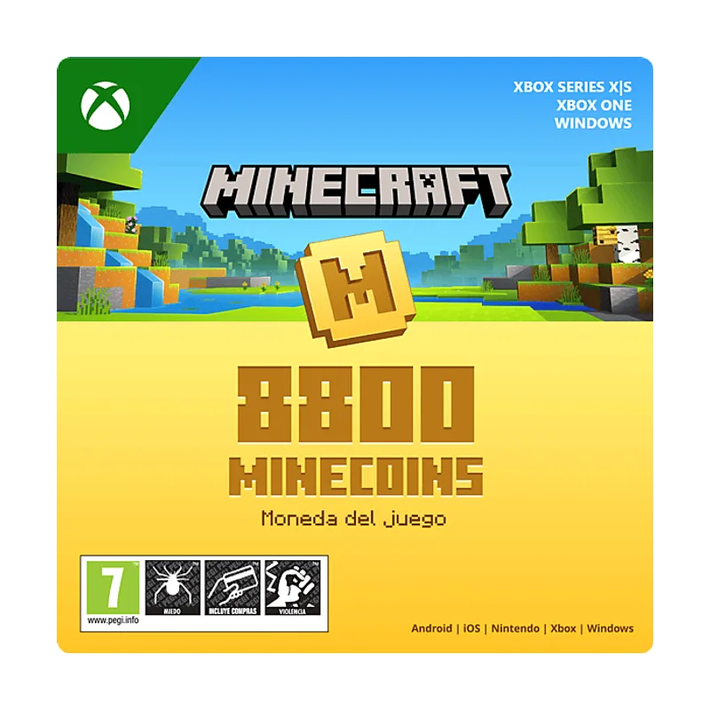 Microsoft Xbox Series X S & One Windows Minecraft 8800 Minecoins