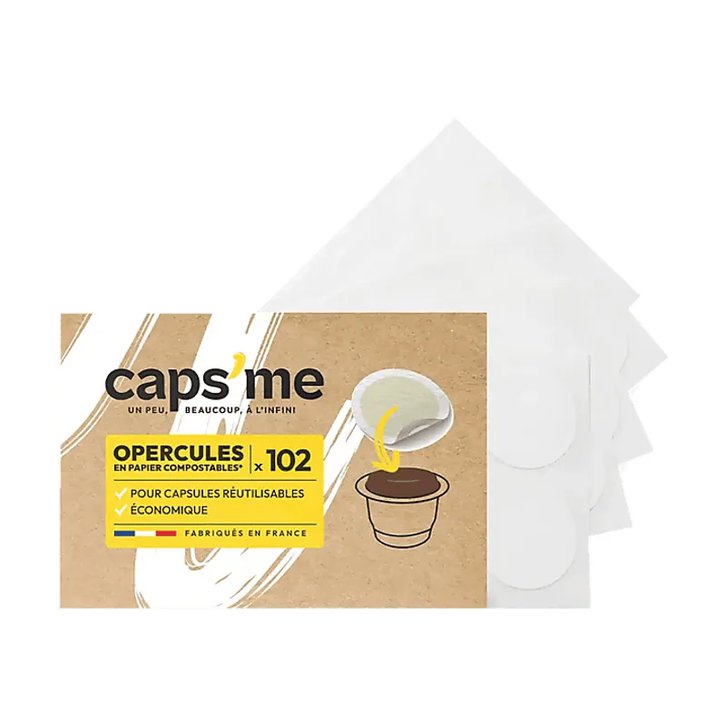 Capsme Accesorio cafetera Caps Me Tapas de papel x102