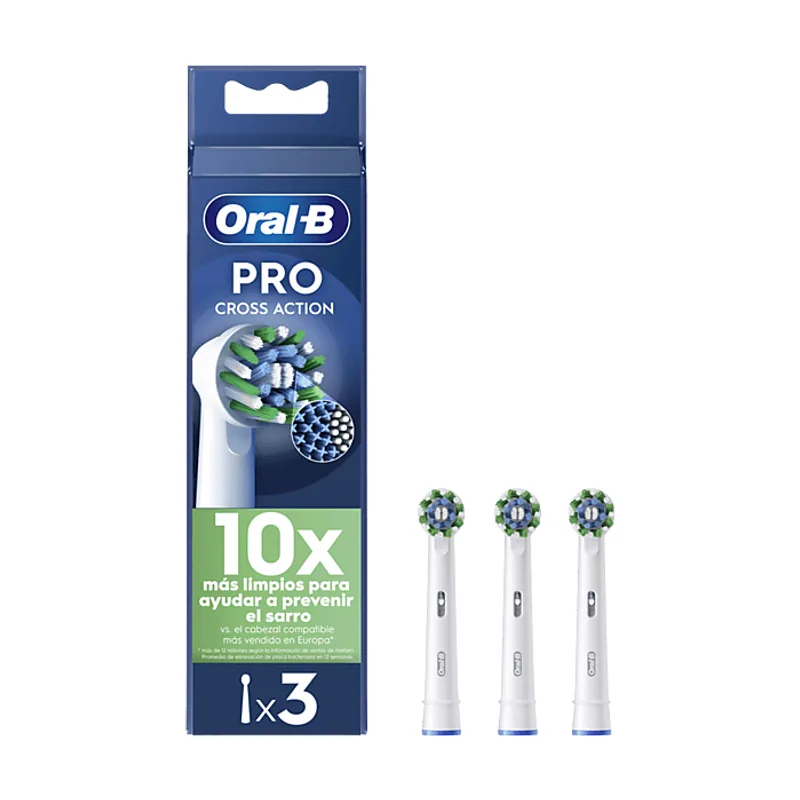 Procter & Gamble Oral-b Recambios Cross Action 3 Unidades