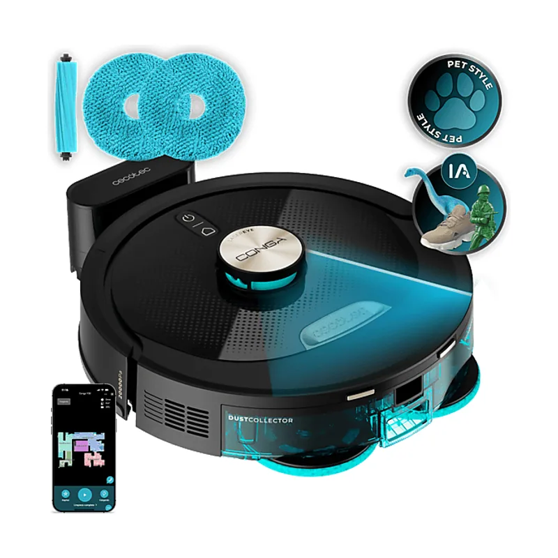 Cecotec Robot friegasuelos Conga M100 Spin AI