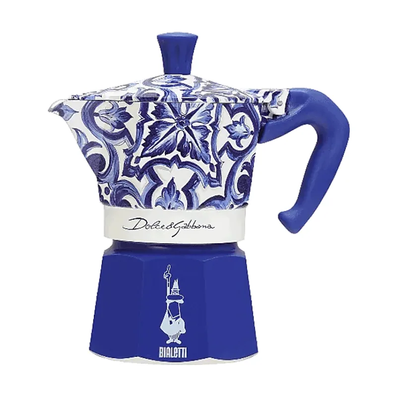 Bialetti Cafetera tradicional Moka Express Dolce&Gabbana Blu Mediterraneo