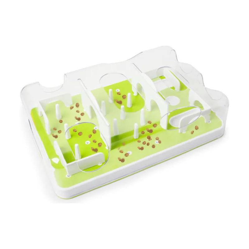 All For Paws Interactives Comedero Rompecabezas Verde para gatos