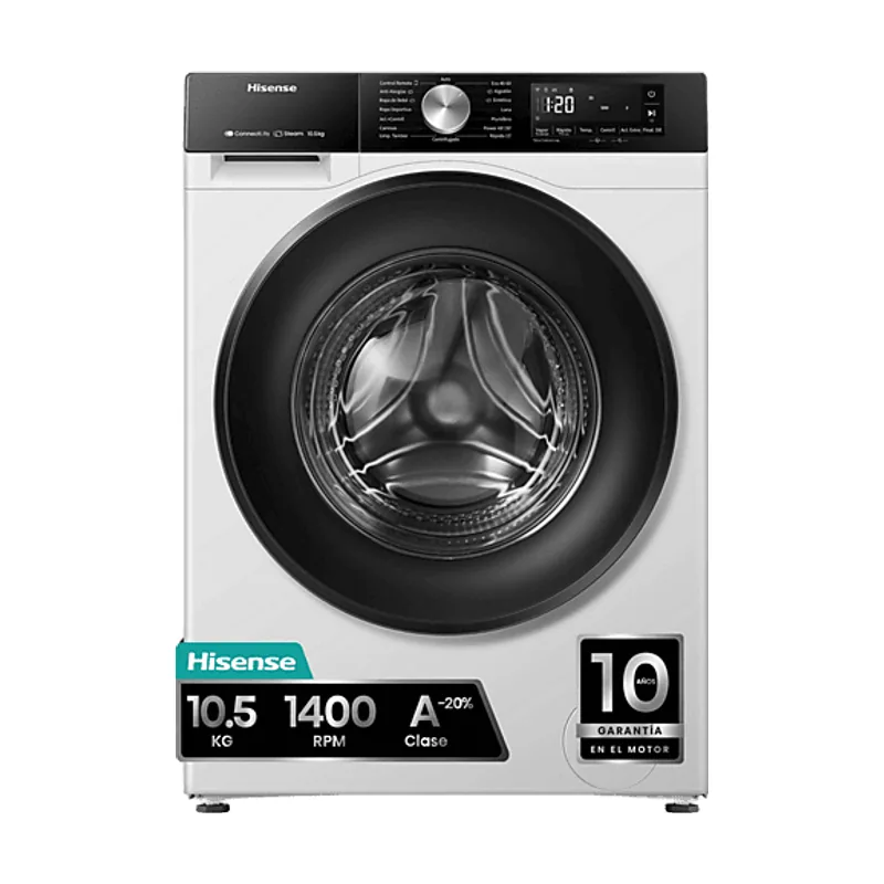 Hisense Lavadora carga frontal WF3S1043BW3