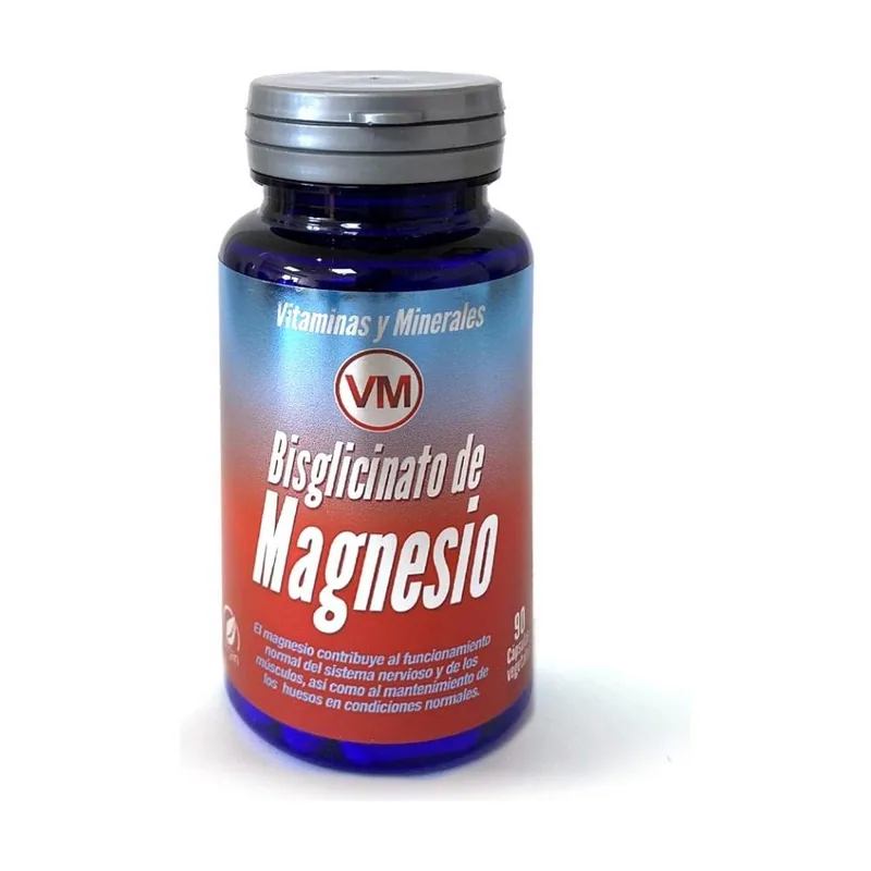 Vitaminas y Minerales Bisglicinato de Magnesio 90 Cápsulas