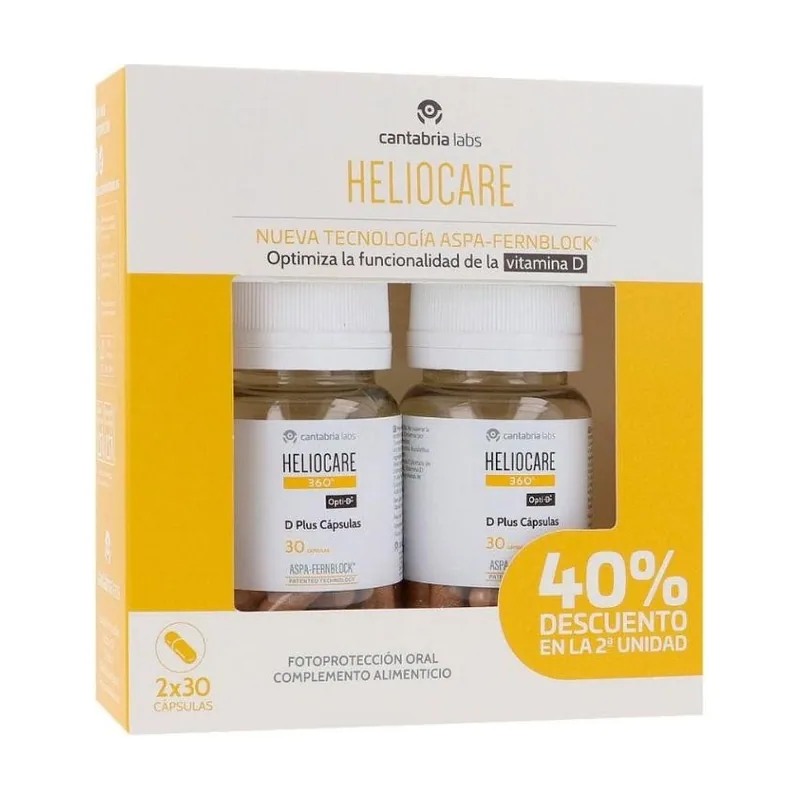 Heliocare 360º D Plus Duplo 2x30 Cápsulas