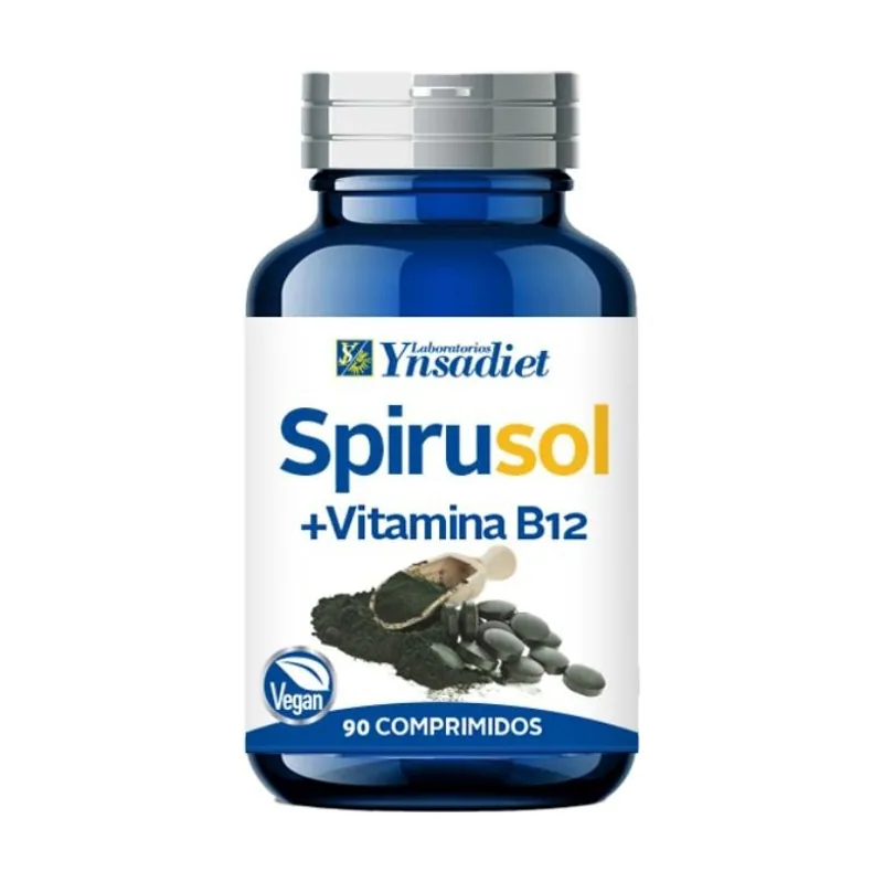 Ynsadiet Spirusol + Vitamina B12 90 Comprimidos