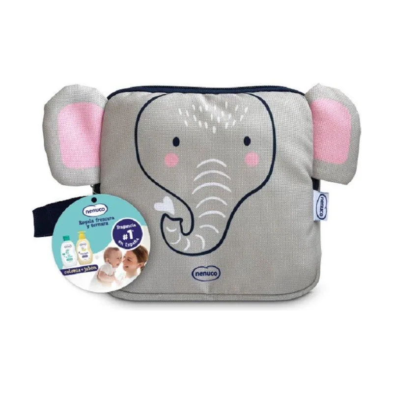 Nenuco Pack Bebé Neceser de Elefante con Jabón y Agua de Colonia 2x200ml