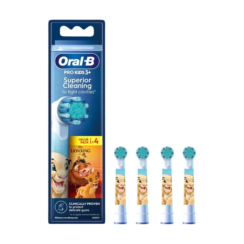 Oral-B Recambio Cepillo Eléctrico Pro-Kids Rey León 4 Cabezales