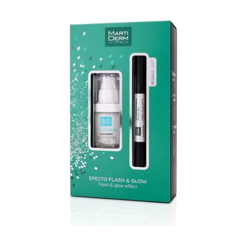 Martiderm Navidad Lip Balm + Flash Serum