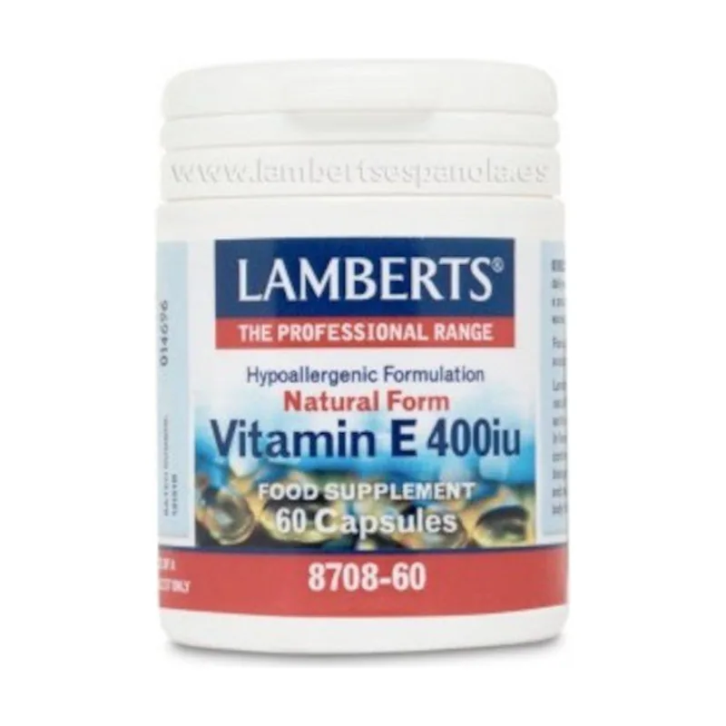 Lamberts Vitamina E Natural 400 UI 60 Cápsulas