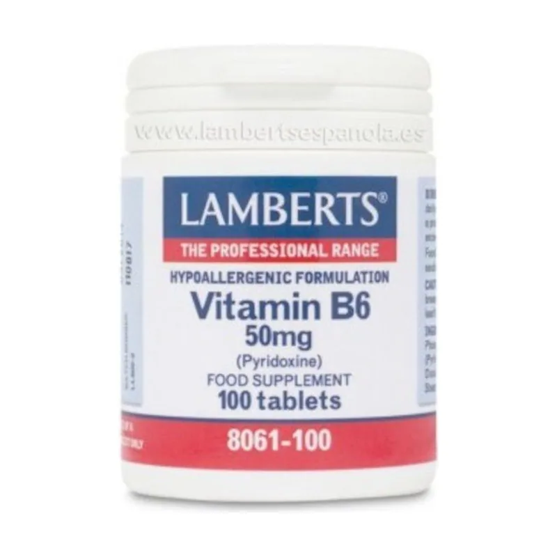 Lamberts Vitamina B6 50 mg 100 Comprimidos
