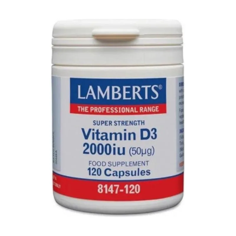 Lamberts Vitamina D 2000 UI 120 Cápsulas