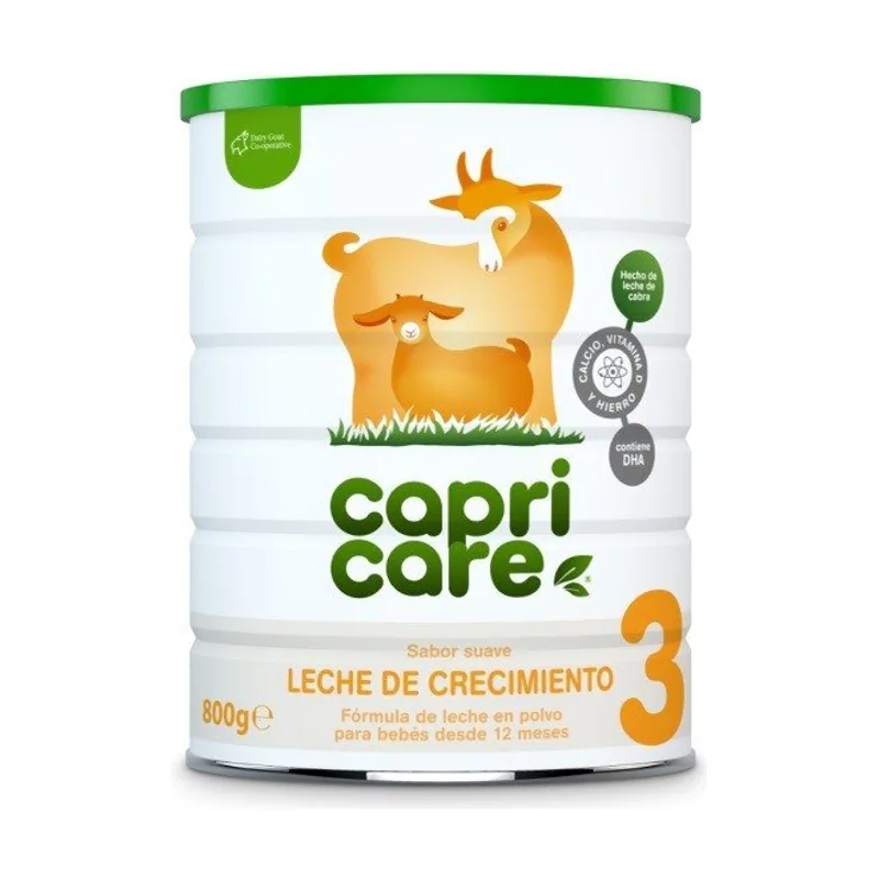 Capricare 3 Leche de Crecimiento a base de Leche de Cabra 800gr Fórmula
