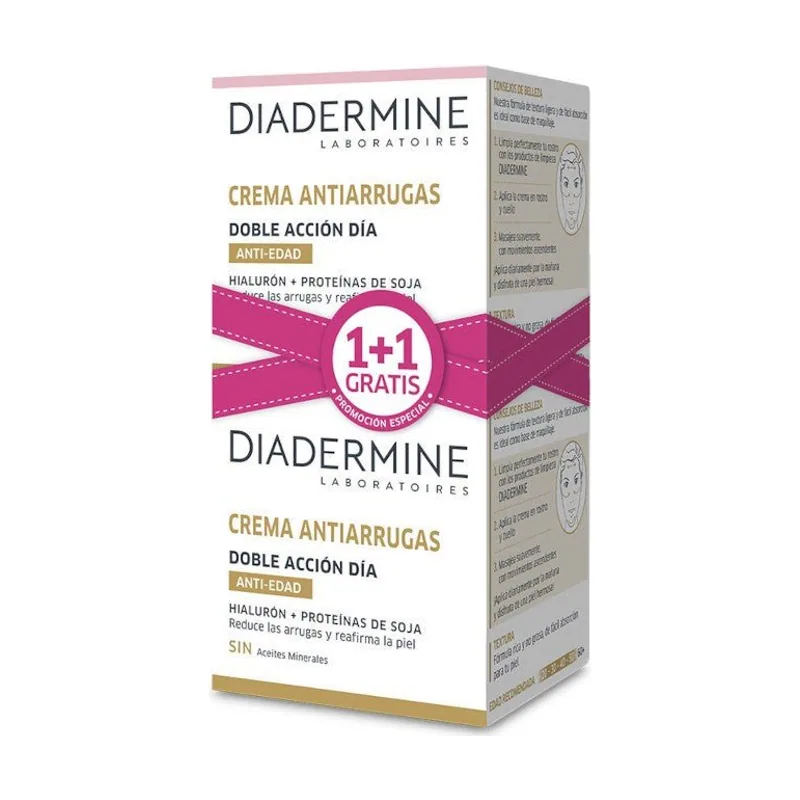 Diadermine Crema Antiarrugas Doble Accion Dia 2x50ml