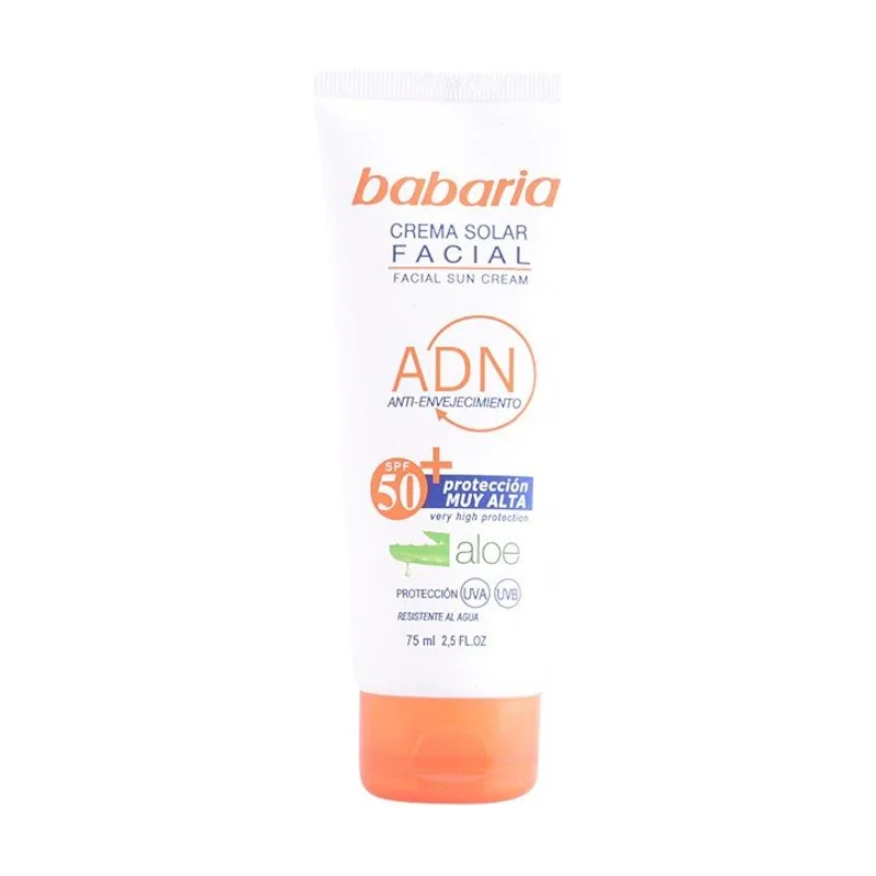 Babaria Solar ADN Crema Solar Facial Aloe Vera Spf50 75 ml