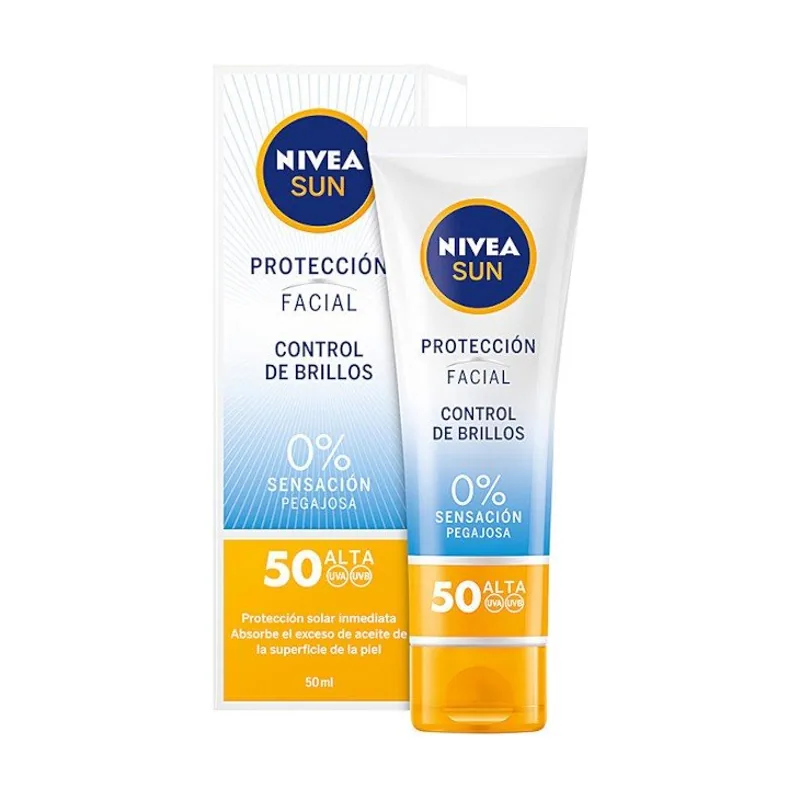 Nivea Sun Facial Control De Brillos Spf50 50 ml