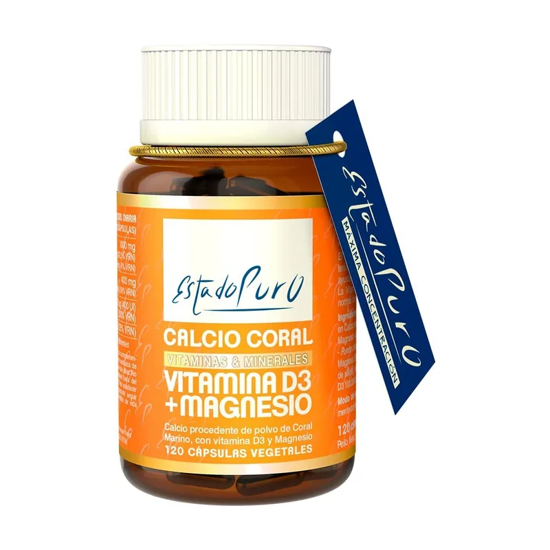 Tongil Estado Puro Calcio Coral Vitamina D3 + Mg 120 Vcap