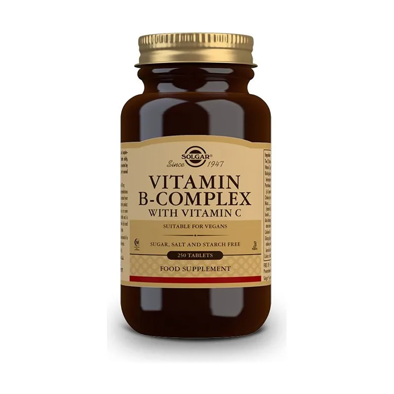 Solgar B-Complex con Vitamina C 250 Comprimidos