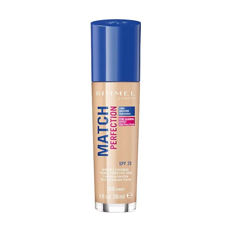 Rimmel London Match Perfection Foundation 100-Ivory