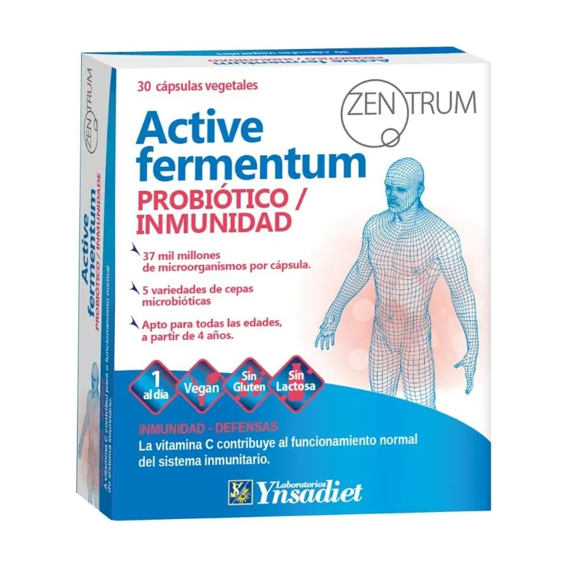 Zentrum Active Fermentun Probiótico Defensas 30 Cápsulas