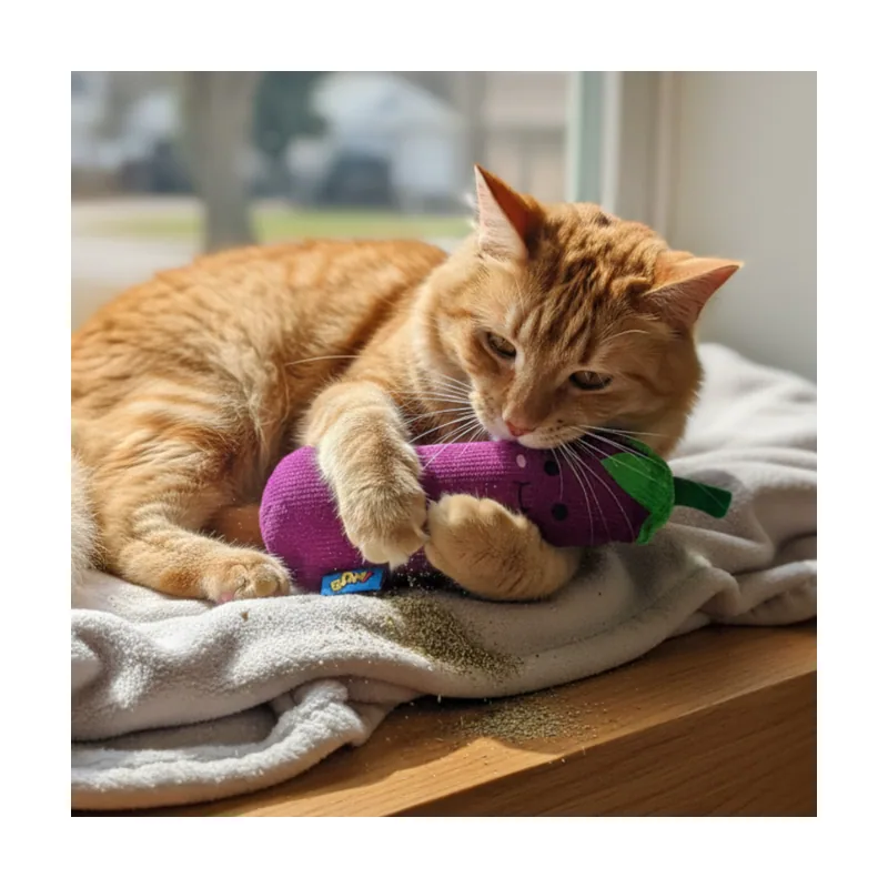 Bam! Peluche Berenjena con Catnip para gatos