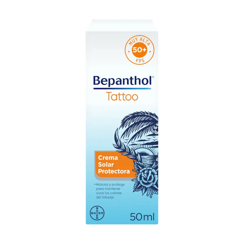 Bepanthol Tattoo Crema Solar SPF50+ 50 ml