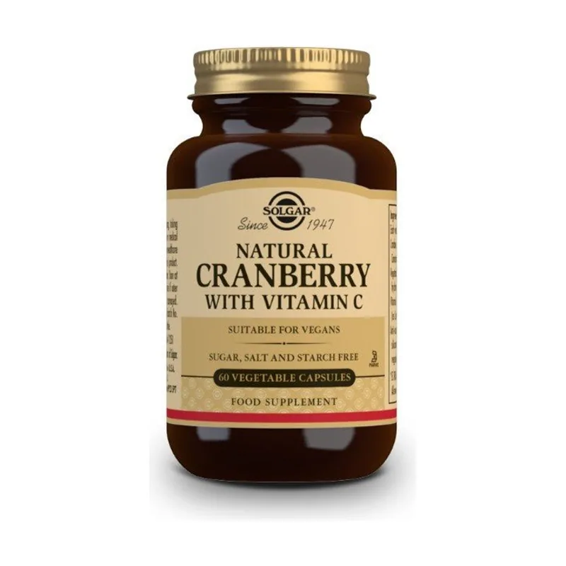 Solgar Arándano Rojo y Vitamina C 60 Cápsulas Vegetales