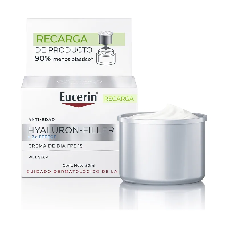 Eucerin Hyaluron-Filler Día SPF15 Piel Seca Recarga Refill