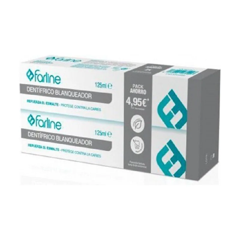 Farline Pasta de Dientes Blanqueadora DUPLO 2x125ml