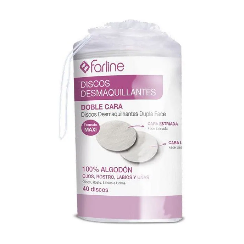 Farline Discos Desmaquillantes Ovalados 40uds