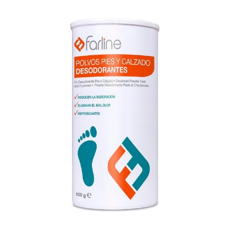 Farline Polvos Desodorantes Pies y Calzado 100g