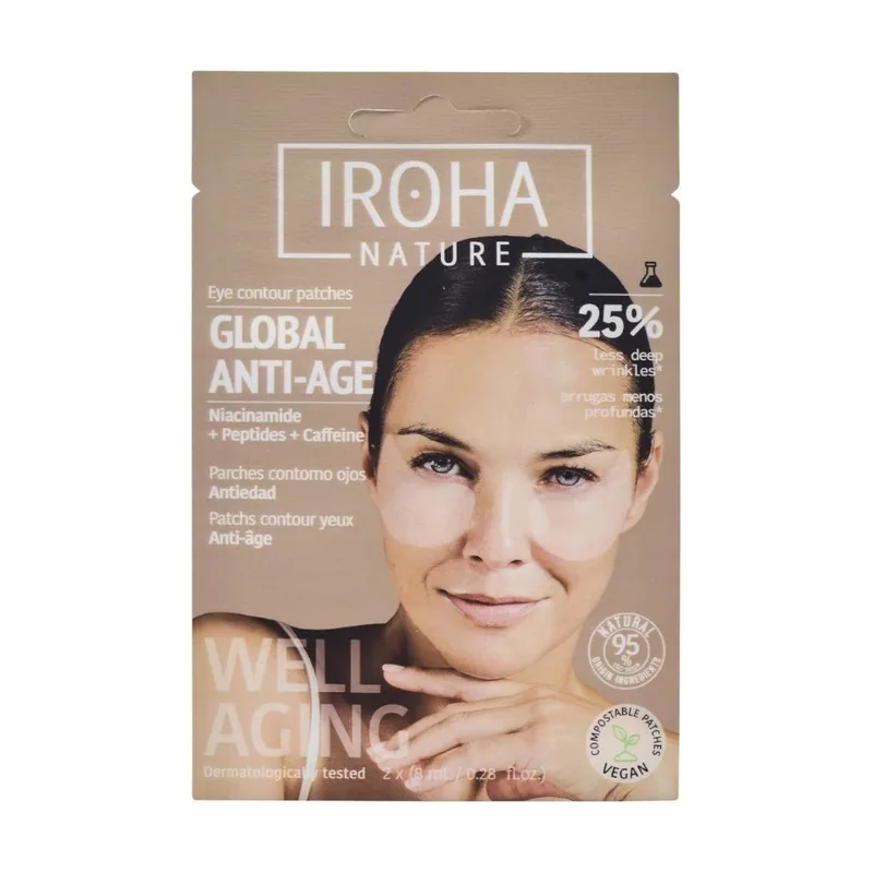 Iroha Nature Parches de Ojos Tisú con Niacinamida