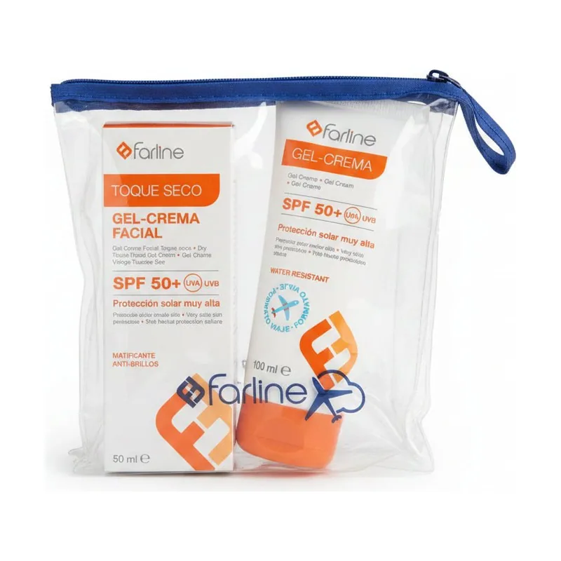 Farline Pack Viaje Solar Gel-Crema Corporal 100ml + Facial 50ml