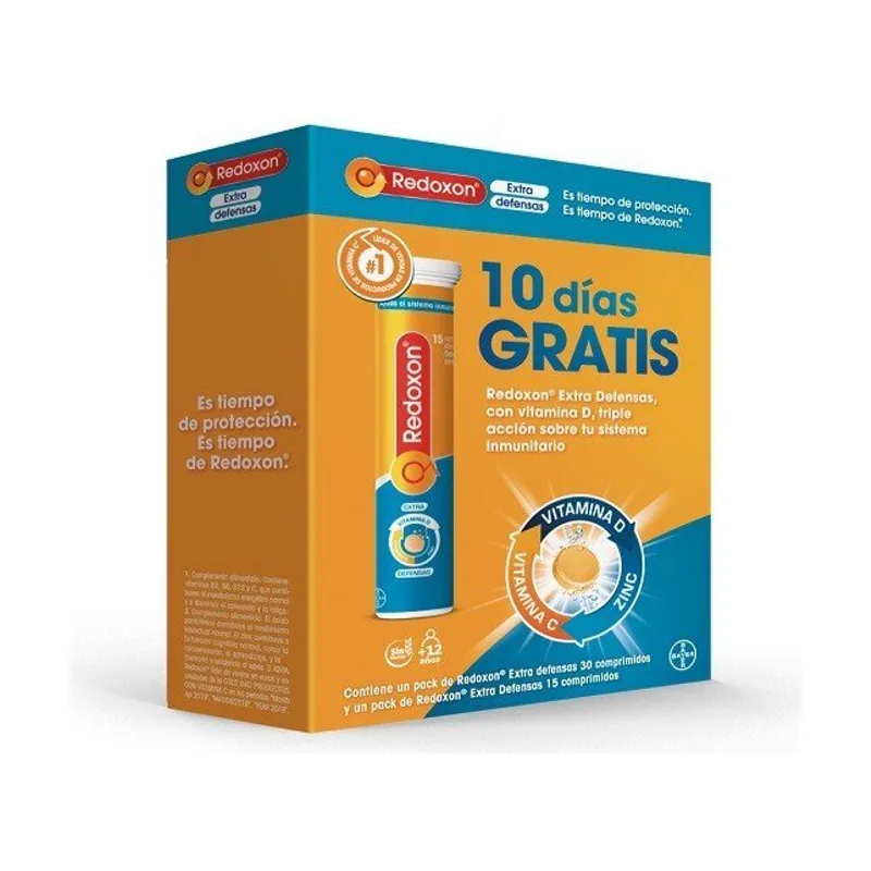 Redoxon Vitamina C Naranja DUPLO 2x30 Comprimidos Efervescentes