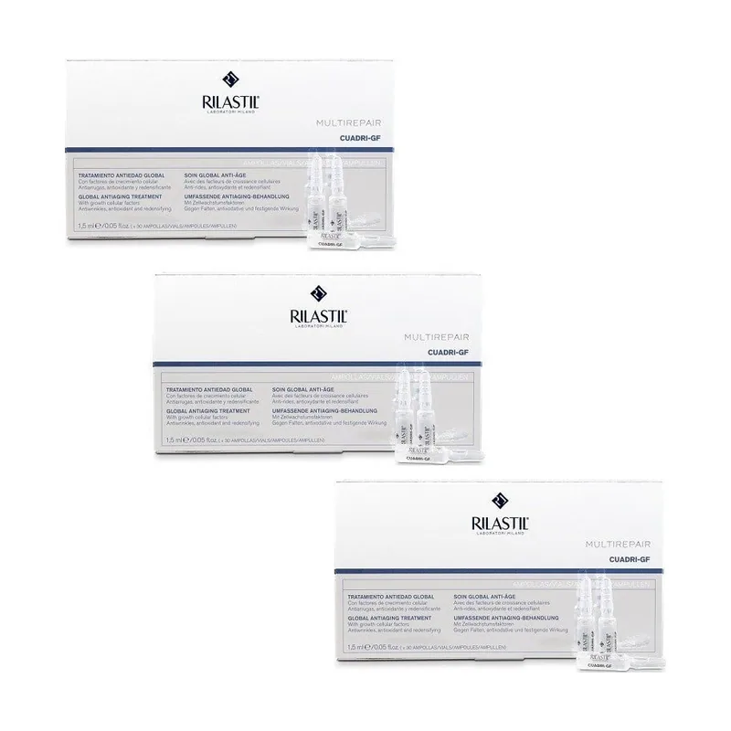Rilastil Cuadri GF Multirepair Pack 3x30 Ampollas