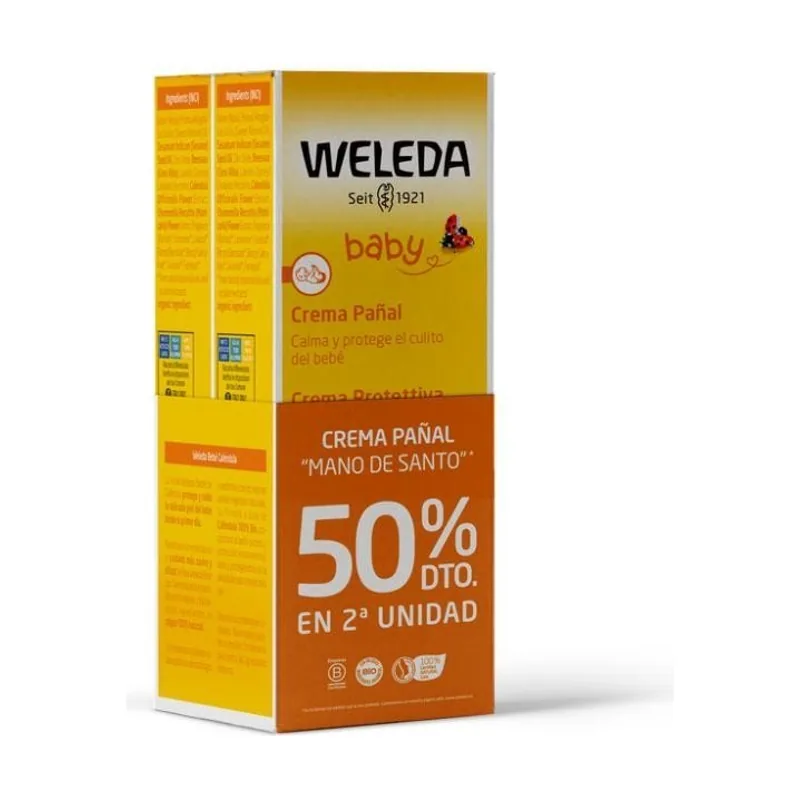 Weleda Duplo Crema Pañal de Caléndula Bebé 2x75ml