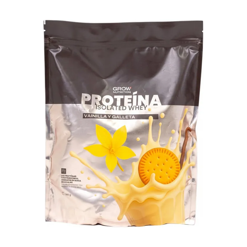 Grow Nutrition Doypack Proteína Whey Vainilla Galleta 500 g