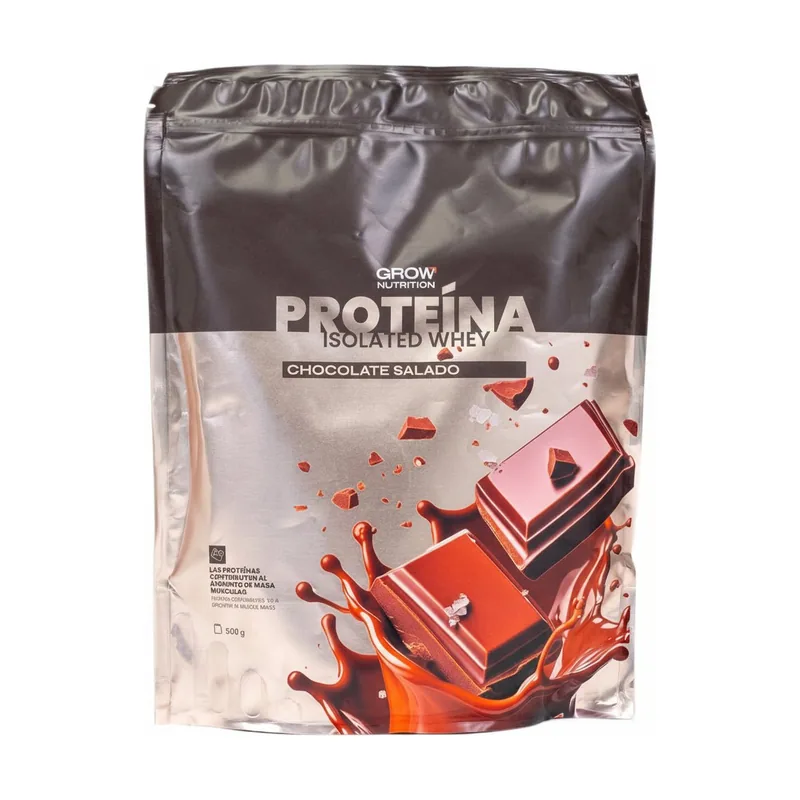 Grow Nutrition Doypack Proteína Whey Chocolate Salado 500 g