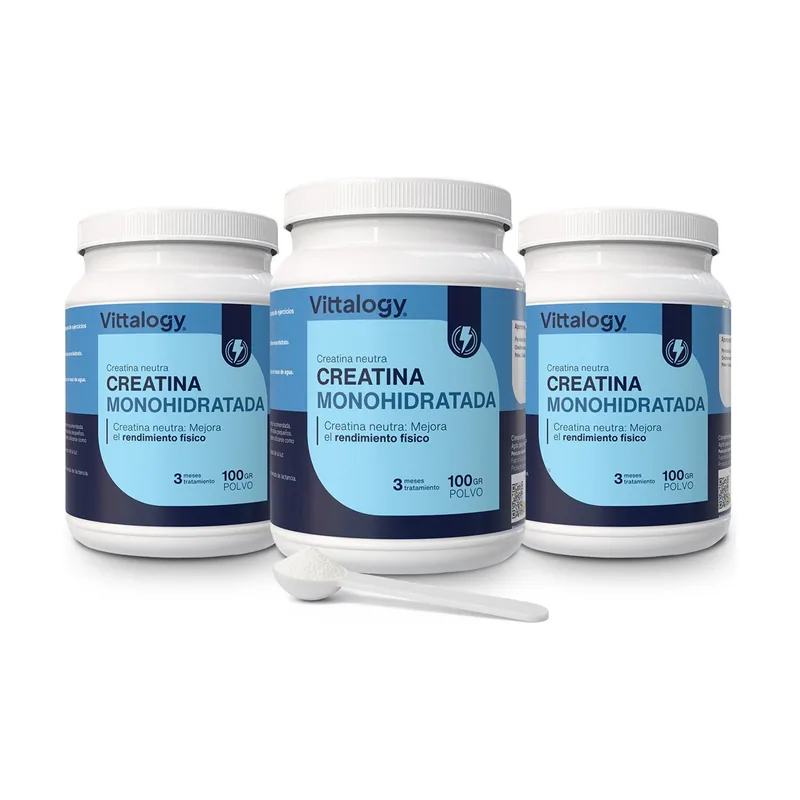 Vittalogy Creatina Monohidratada 300 gr Pack 3