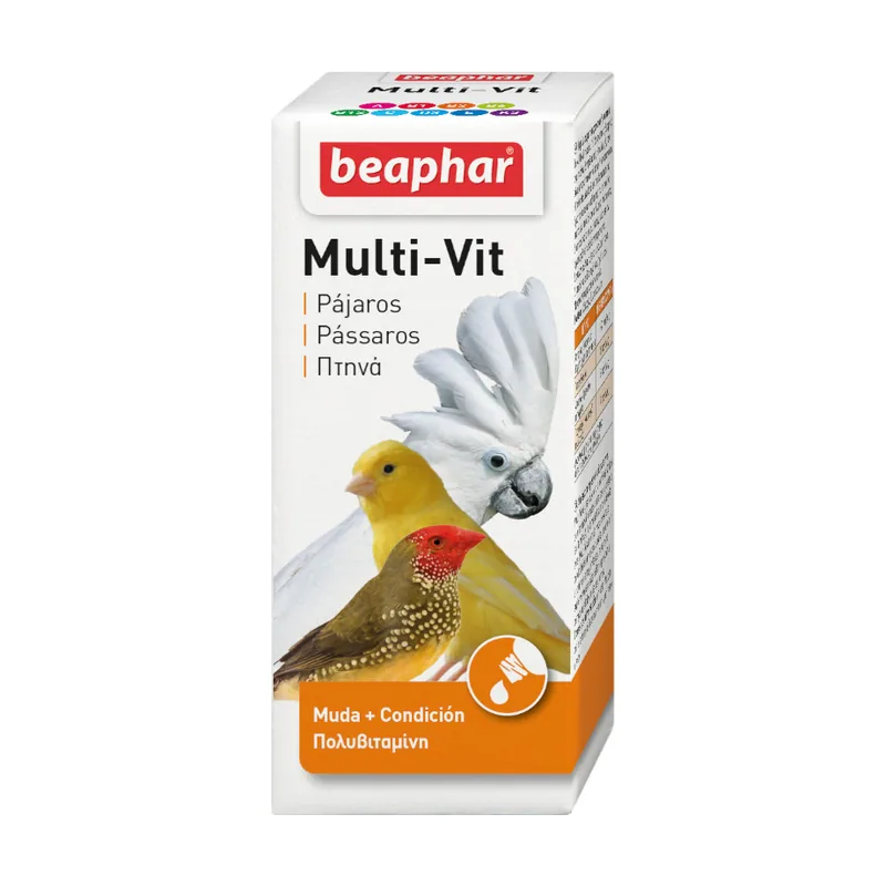 Beaphar 0.02 L MultiVitaminas para pájaros en estados carenciales