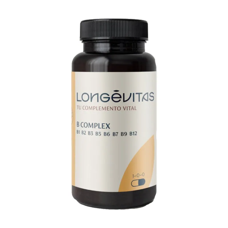 Longevitas B Complex Multivitamínico Grupo B 60 Cápsulas