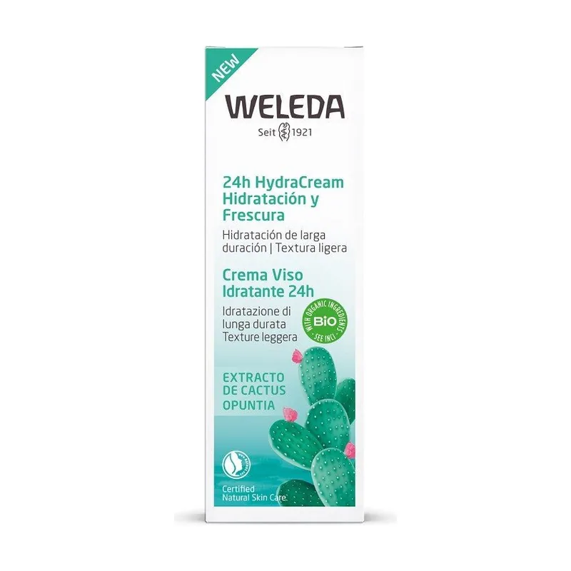 Weleda Crema Facial HydraCream Hidratación y Frescura Extracto de Cactus BIO 30ml