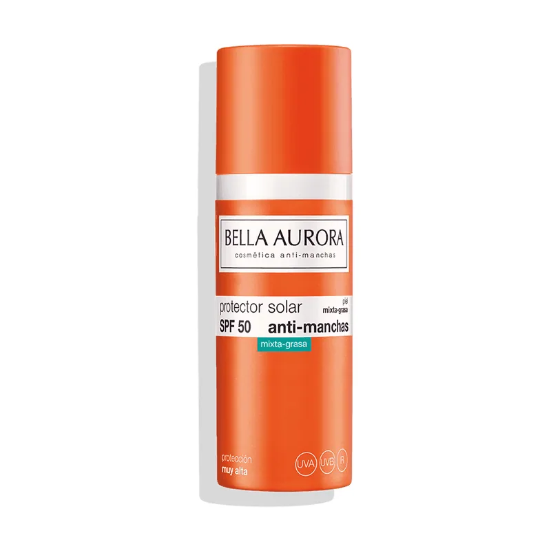 Bella Aurora Protector Solar Gel Antimanchas SPF50 Piel Mixta y Grasa Acabado Mate 50 ml