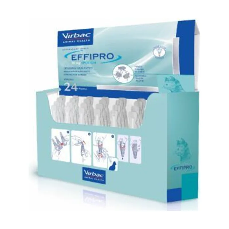 Virbac Effipro Spot-On Gato 24 Pipetas