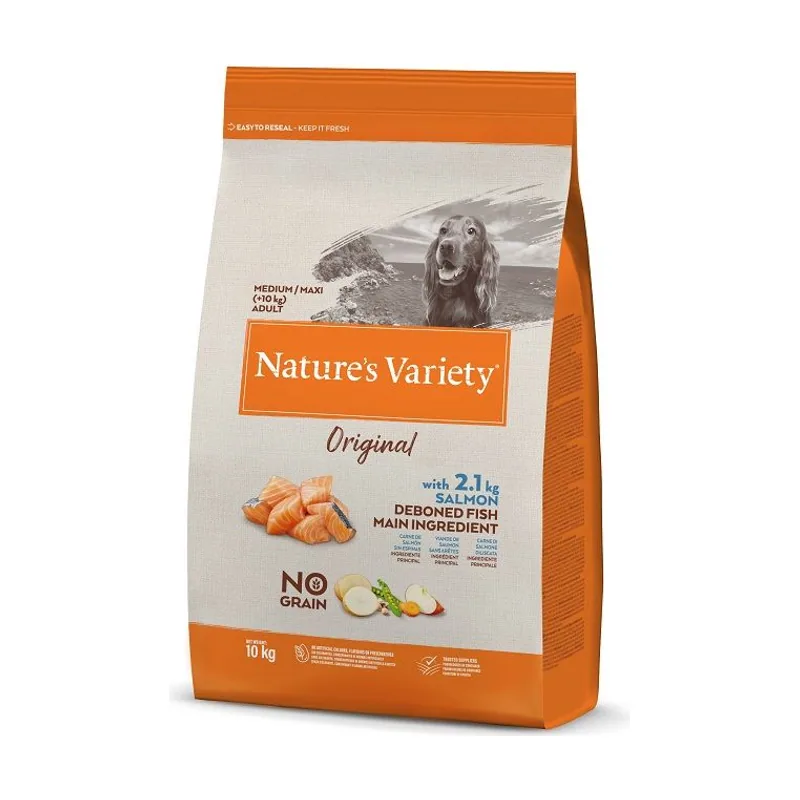 Nature's Variety Alimento Completo para Perros Adultos con Salmón 10kg