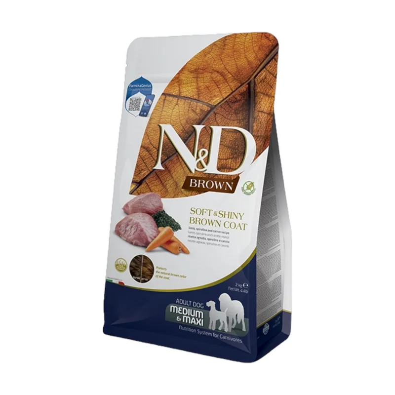 Farmina N&D Brown Cordero y Espirulina Seco 7Kg