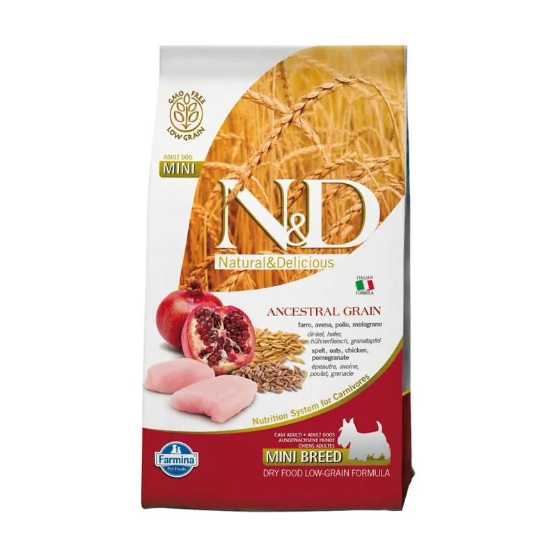 Farmina N&D Ancestral Grain Mini Pollo Alimento Seco para Perros 15.4lb